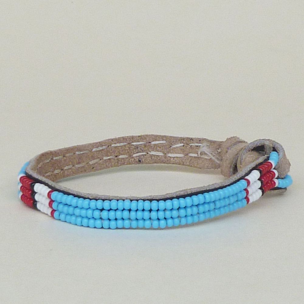 Turquoise Red White Friendship Bracelet Friendship Bracelets