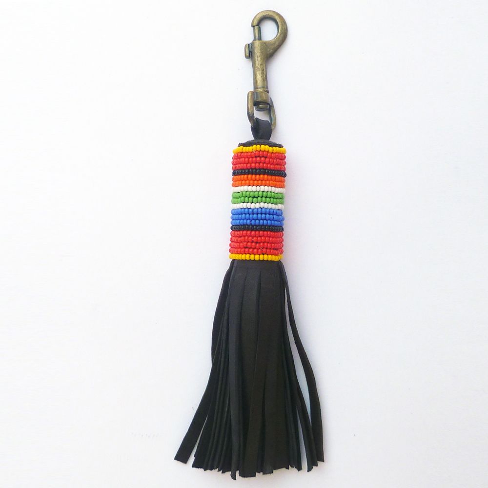 Large Tassel 3 Tassel Keychains