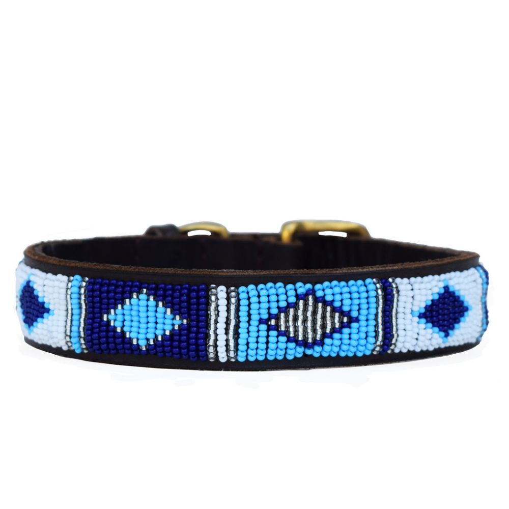 Diamond Blue Dog Collar Dog Collars