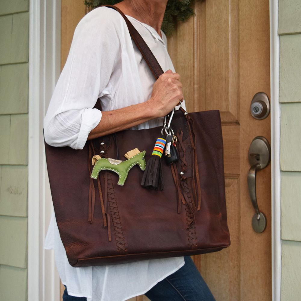 Hippie Chic Bag Mahogony Oil-tanned Handbags