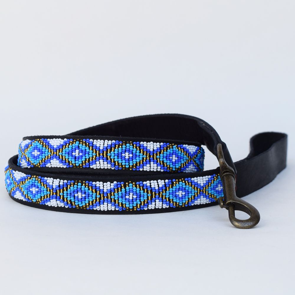 Xena Blue Dog Collar Dog Collars